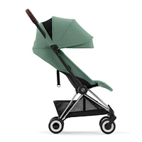 Coya Stroller - Chrome Frame with Leaf Green Seat