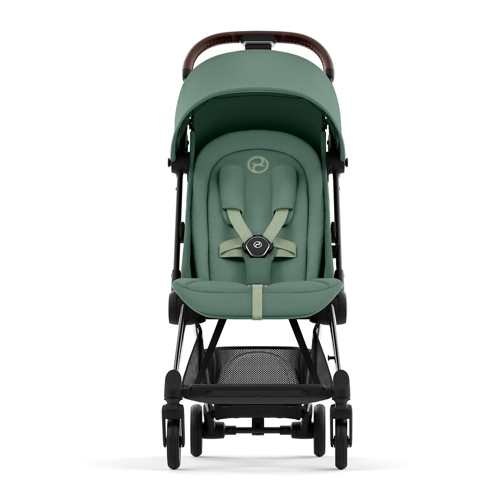 Coya Stroller - Chrome Frame with Leaf Green Seat