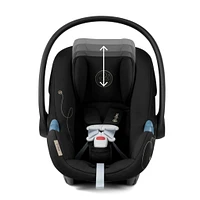  Aton G Swivel Car Seat with Sensorsafe - Moon Black 