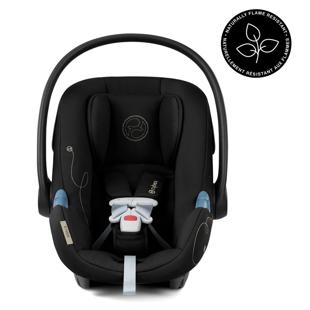  Aton G Swivel Car Seat with Sensorsafe - Moon Black 