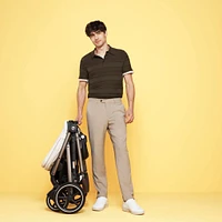 Poussette Gazelle S – Châssis couleur argent avec siège Noir Moon