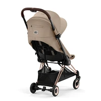 Poussette Coya - Cadre Or Rose avec Siège Beige Sépia