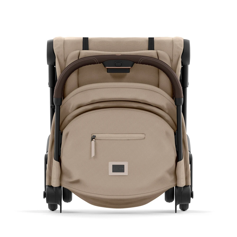 Poussette Coya - Cadre Or Rose avec Siège Beige Sépia
