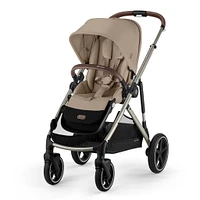 Poussette Gazelle S – Châssis couleur Taupe avec siège Amande/Beige