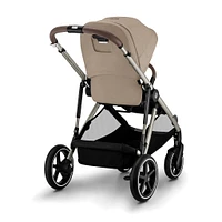 Poussette Gazelle S – Châssis couleur Taupe avec siège Amande/Beige
