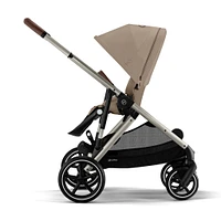 Poussette Gazelle S – Châssis couleur Taupe avec siège Amande/Beige