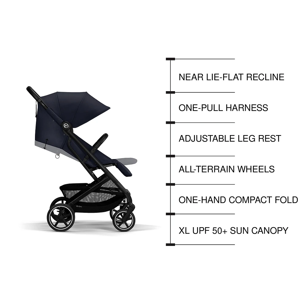 Beezy 2 Compact City Stroller - Magic Black
