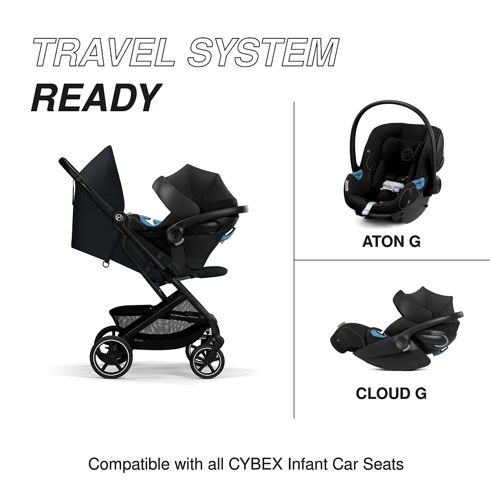 Beezy 2 Compact City Stroller - Magic Black