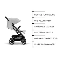 Beezy 2 Compact City Stroller - Fog Grey