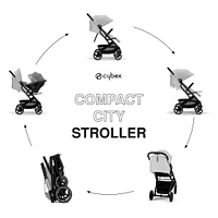 Beezy 2 Compact City Stroller - Fog Grey