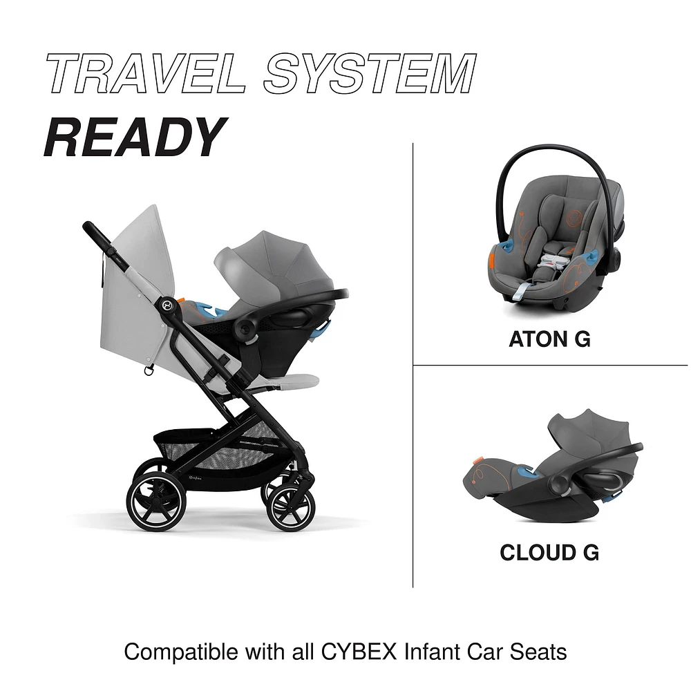 Beezy 2 Compact City Stroller - Fog Grey