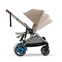 eGazelle S Electronic Assist Stroller - Taupe Frame with Almond Beige Seat