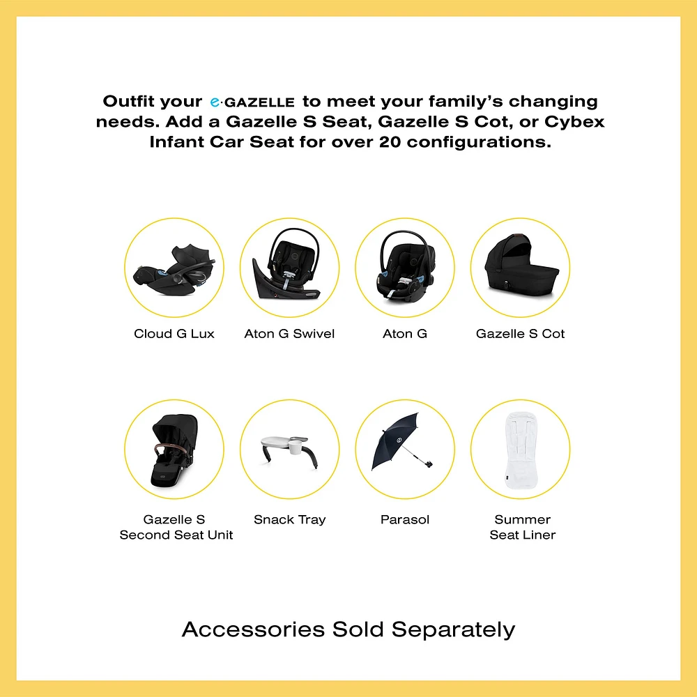 eGazelle S Electronic Assist Stroller