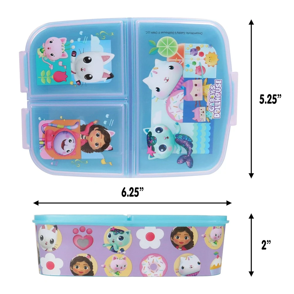 Boîte à lunch multi-compartiments Gabby’s Dollhouse