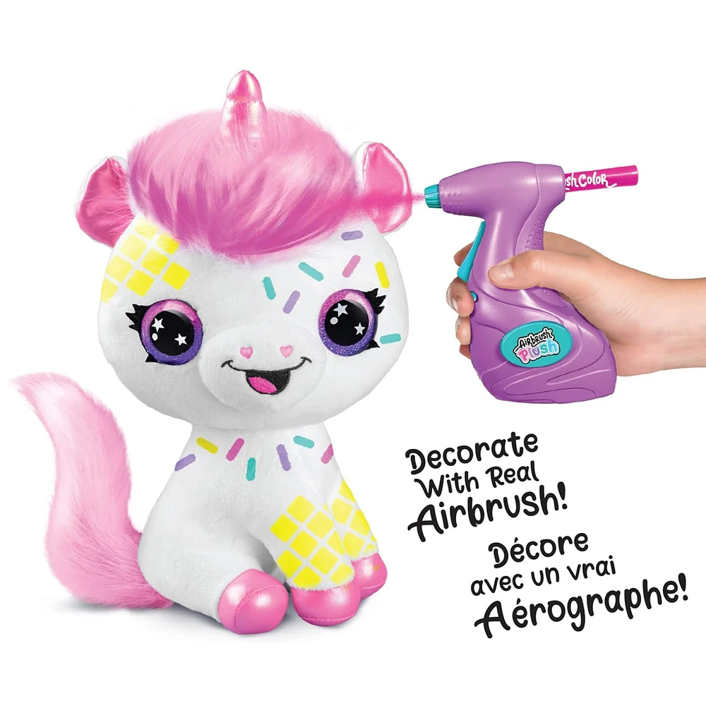 Air Brush Neon Unicorn Plush 