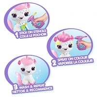 Air Brush Neon Unicorn Plush 