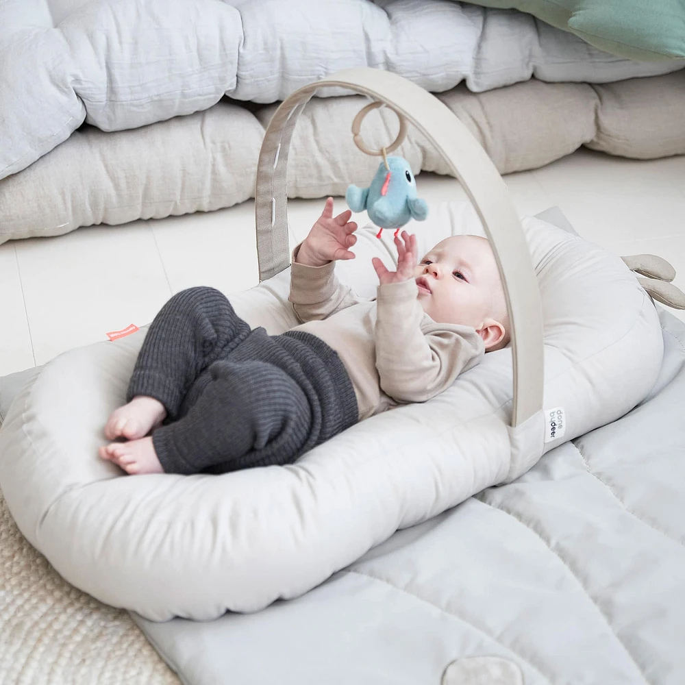 Coussin pour Bébé avec Arche d'Activité - Sable