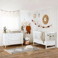 Austin 3-In-1 Convertible Crib - White