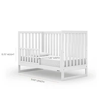 Austin 3-In-1 Convertible Crib - White