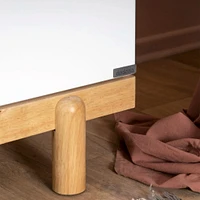 Commode 6 tiroirs Bliss - Blanc / Naturel