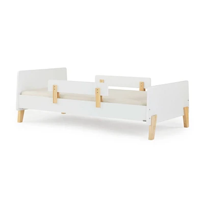 Lit Simple Fun - Blanc/Naturel (2 Boîtes)