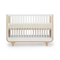 Jolly 3-In-1 Convertible Crib - White/Natural