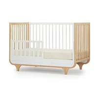 Jolly 3-In-1 Convertible Crib - White/Natural