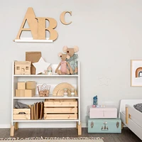Muse Bookshelf - White/Natural