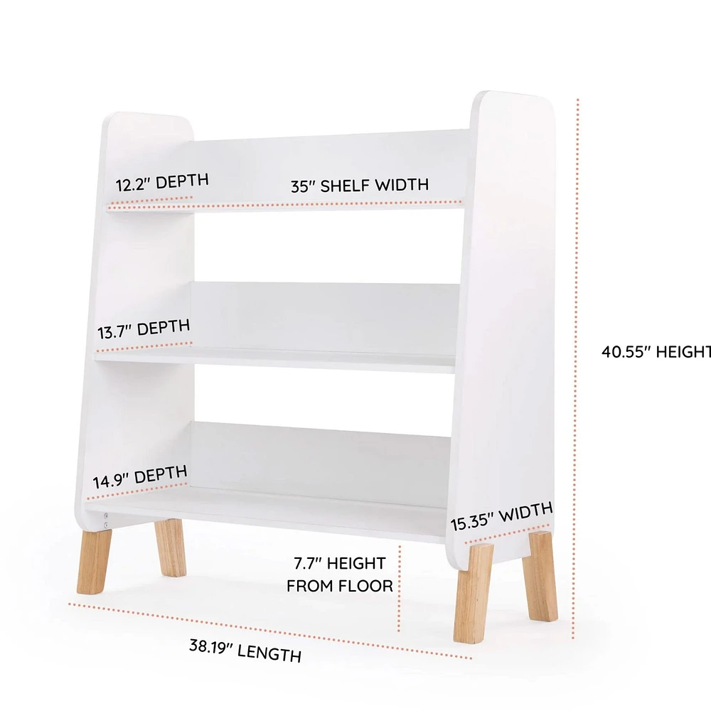 Muse Bookshelf - White/Natural