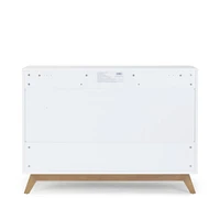 Soho 5-Drawer Dresser - White / Walnut