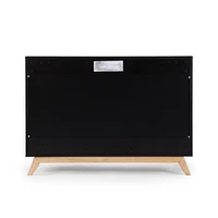 Soho 5-Drawer Dresser - Black / Natural