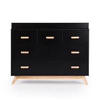 Soho 5-Drawer Dresser - Black / Natural