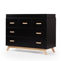 Soho 5-Drawer Dresser - Black / Natural