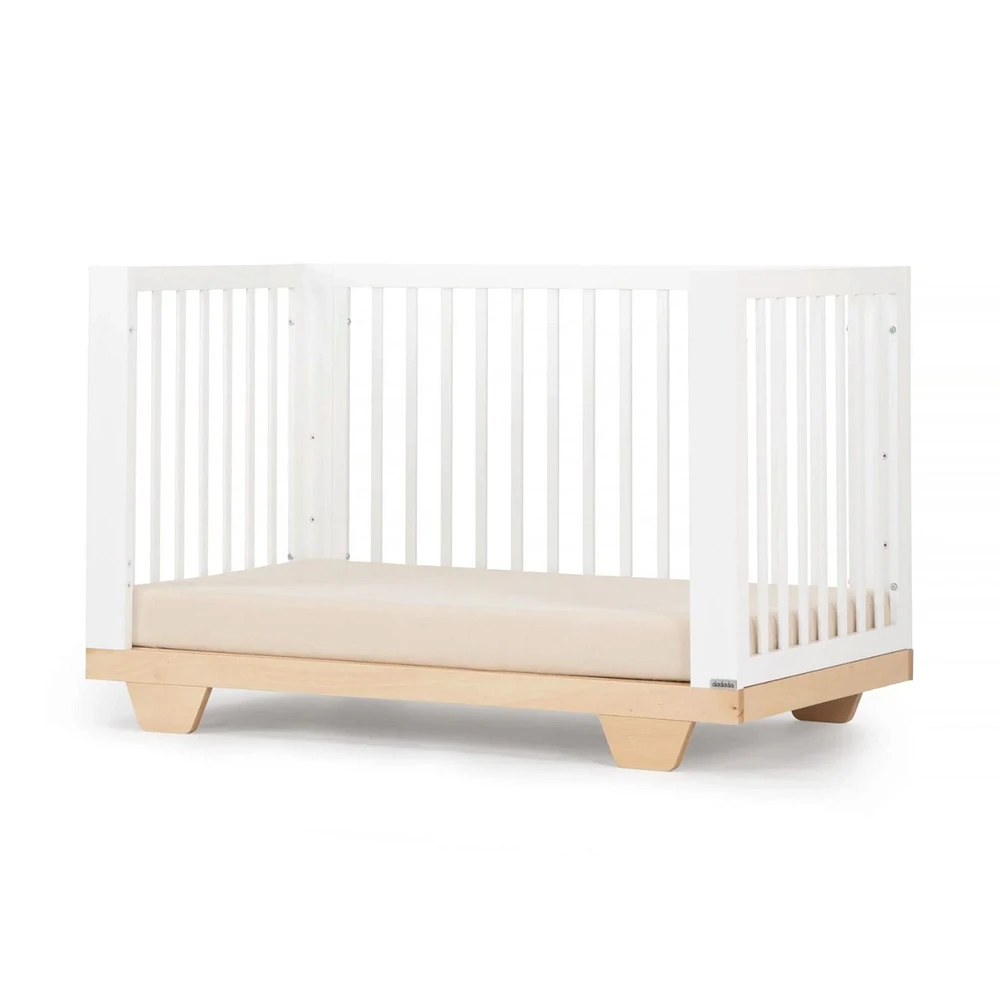 Spirit 8-In-1 Convertible Crib - White/Natural