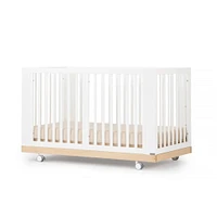 Spirit 8-In-1 Convertible Crib - White/Natural