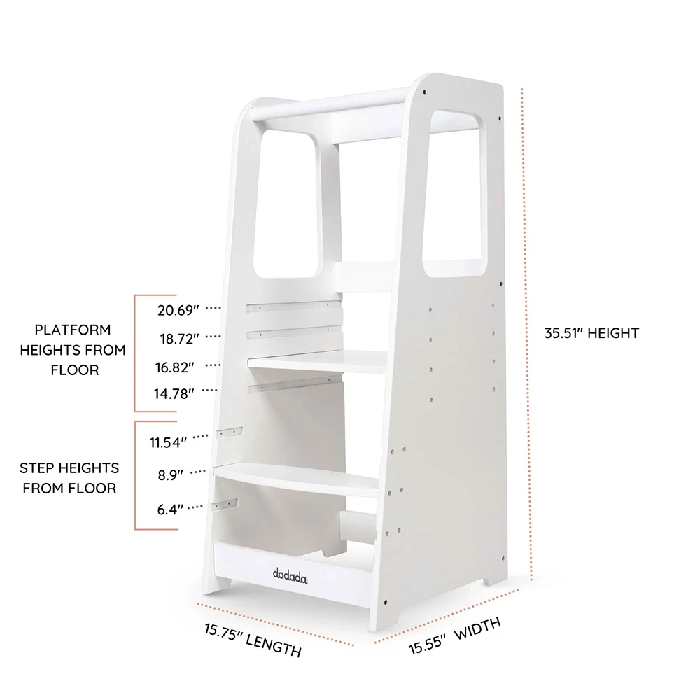 Toddler Tower - White