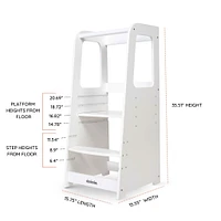 Toddler Tower - White