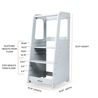Toddler Tower - Light Gray