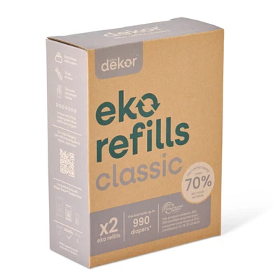 Recharges pour Poubelle à Couches Dekor Eko Classic | Paquet de 2
