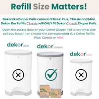 Recharges pour Poubelle à Couches Dekor Eko Classic | Paquet de 2