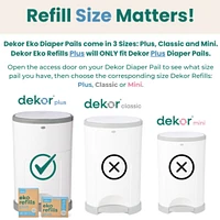 Dekor Eko Plus Diaper Pail Refills | 2 Pack
