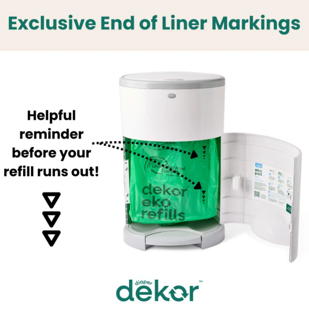 Dekor Eko Plus Diaper Pail Refills | 2 Pack