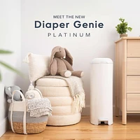 Diaper Genie Patinum Pail - White (18 bags)