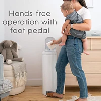 Diaper Genie Patinum Pail - White (18 bags)