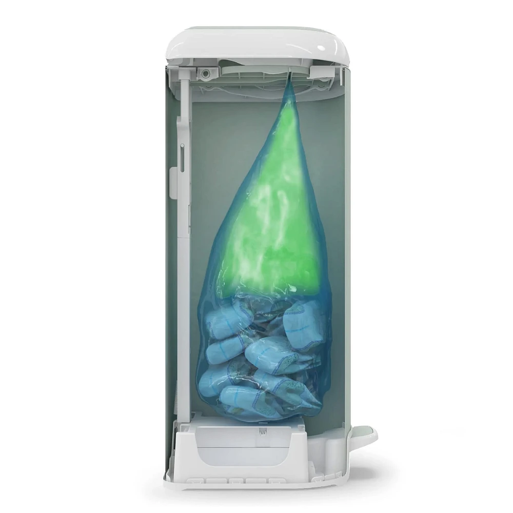 Diaper GeniePlatinum Pail - Sage (18 bags)