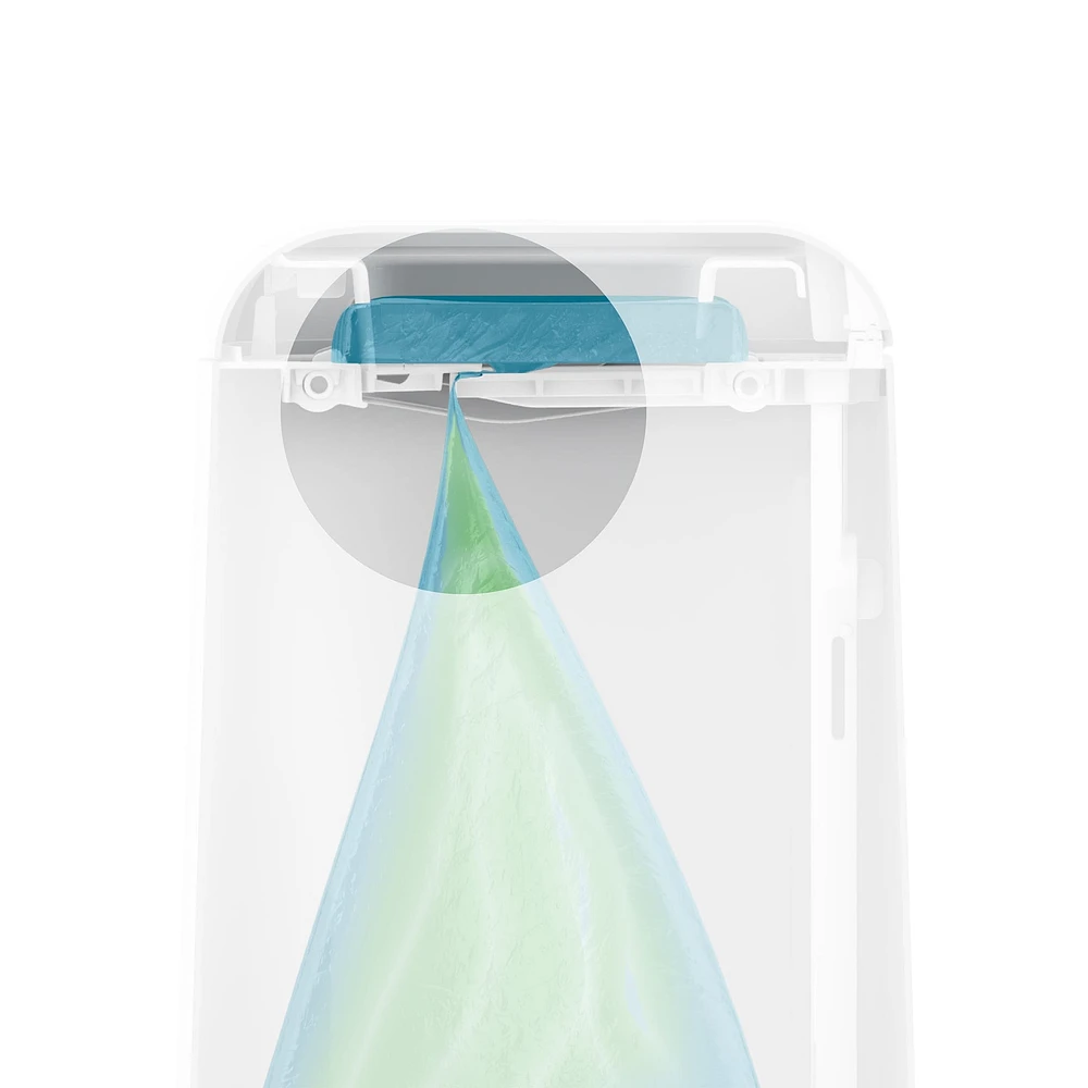  Diaper Genie Signature Diaper Pail - White  (9 bags)