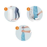  Diaper Genie Signature Diaper Pail - White  (9 bags)