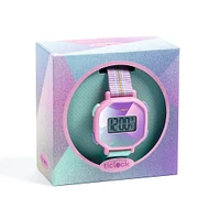 Digital Watch Purple Prisma