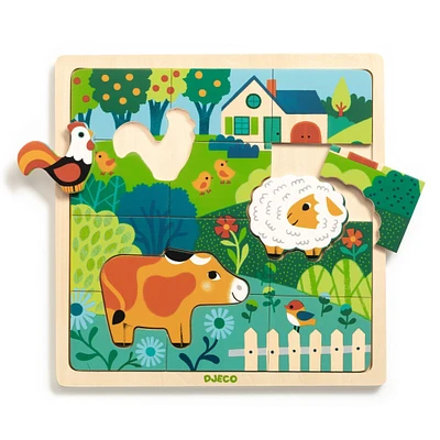 Wooden Puzzle Farm