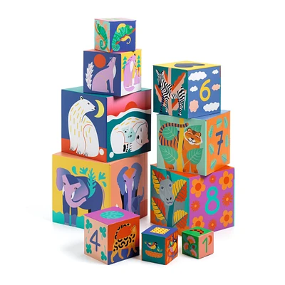 Stacking Cubes - Wild animals
